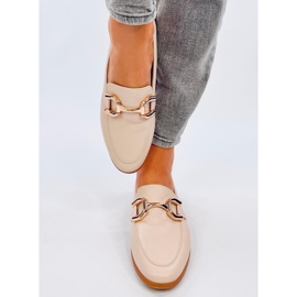 Mocassins femme tulipe abricot beige 1