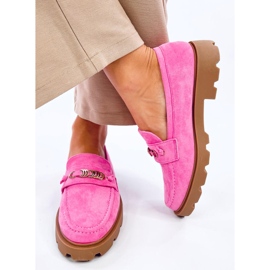 Mocassins femme Molla Fuchsia rose 1