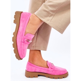 Mocassins femme Molla Fuchsia rose 2