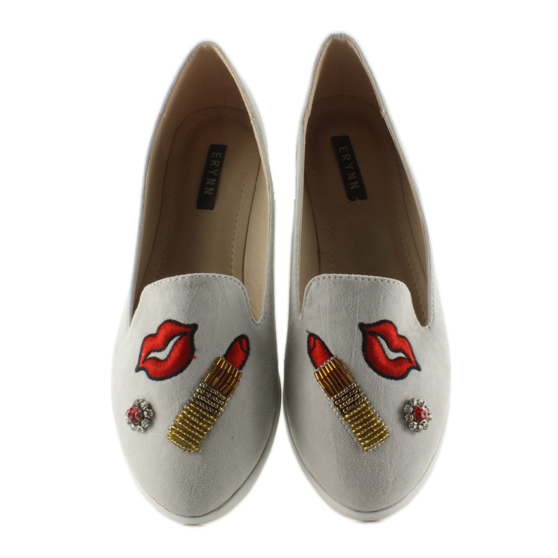 Ballerines lordsy à patchs 333-18 gris 1
