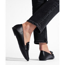 Mocassins noirs Shelovet pour femmes élégantes le noir 2