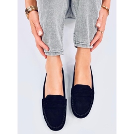 Anaya: Le mocassin daim noir pour femme le noir 5
