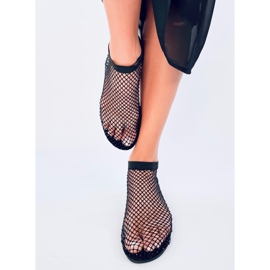Peyton Sandales en maille noire avec strass 2
