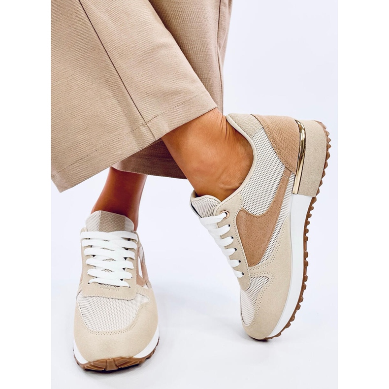 Agassi Baskets femme beiges 1