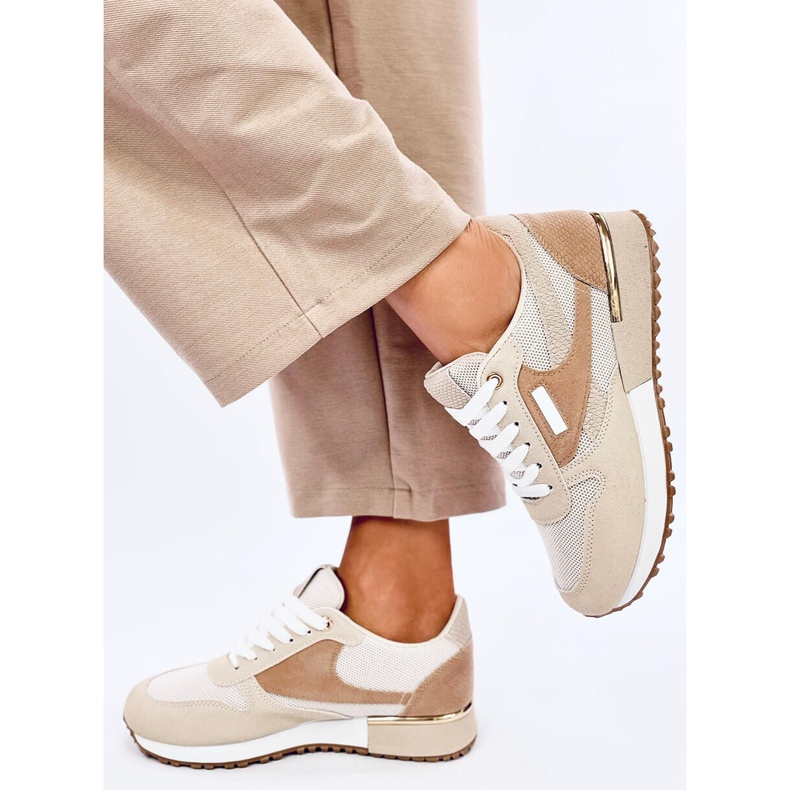 Agassi Baskets femme beiges 2