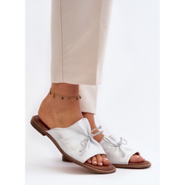 Zazoo 2659 Chaussons Cuir Femme Argent 1