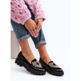 Mocassins vernis femme Laura Messi 2785 Noir le noir 2