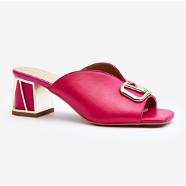 Tongs élégantes à talons hauts pour femmes Laura Messi 2771 Fuchsia rose 2