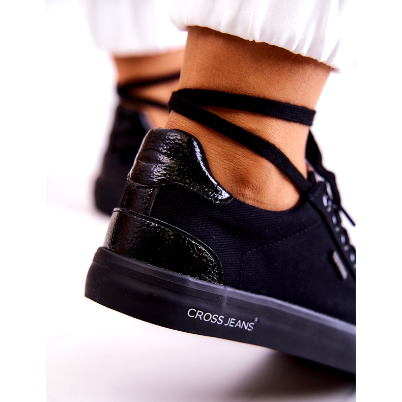 Baskets Femme Tied Cross Jeans JJ2R4039C Noir le noir 2