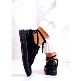 Baskets Femme Tied Cross Jeans JJ2R4039C Noir 3