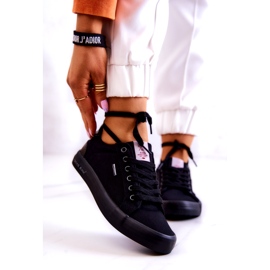 Baskets Femme Tied Cross Jeans JJ2R4039C Noir le noir 1