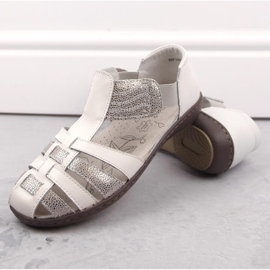 Sandales fermées en cuir femme, beige, T.Sokolski 1 Sandales fermées en cuir femme, beige, T.Sokolski 1