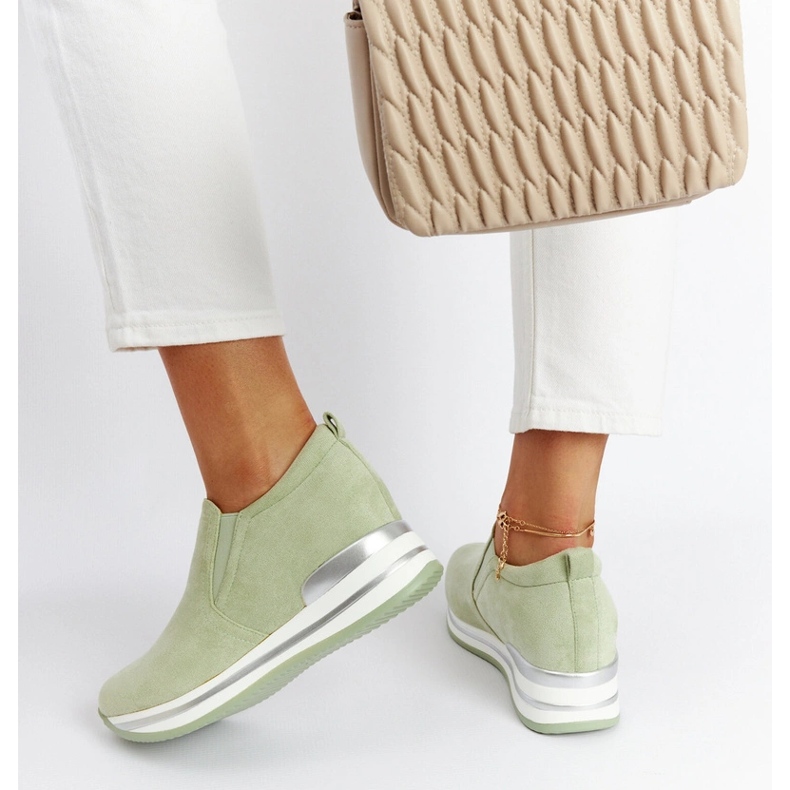 Baskets compensées Alquippa vertes 1