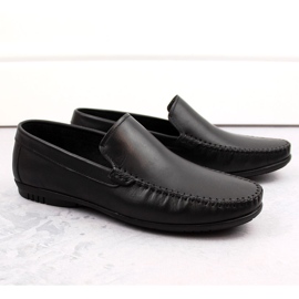 Chaussures homme en cuir, mocassins noirs, T.Sokolski W1401-1 1