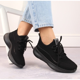 Chaussures de sport slip-on ajourées noires Big Star NN274663 1