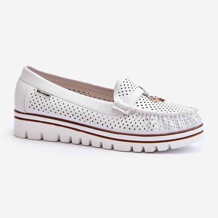 Mocassins Ajourés Femme Blanc Twista 2