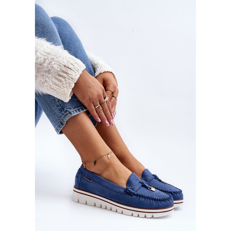 Mocassins Pour Femmes Sur La Plateforme Bleu Railav 1 Mocassins Pour Femmes Sur La Plateforme Bleu Railav 1