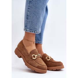 Mocassins Pour Femmes Avec Décoration Railenes Chameau brun 2