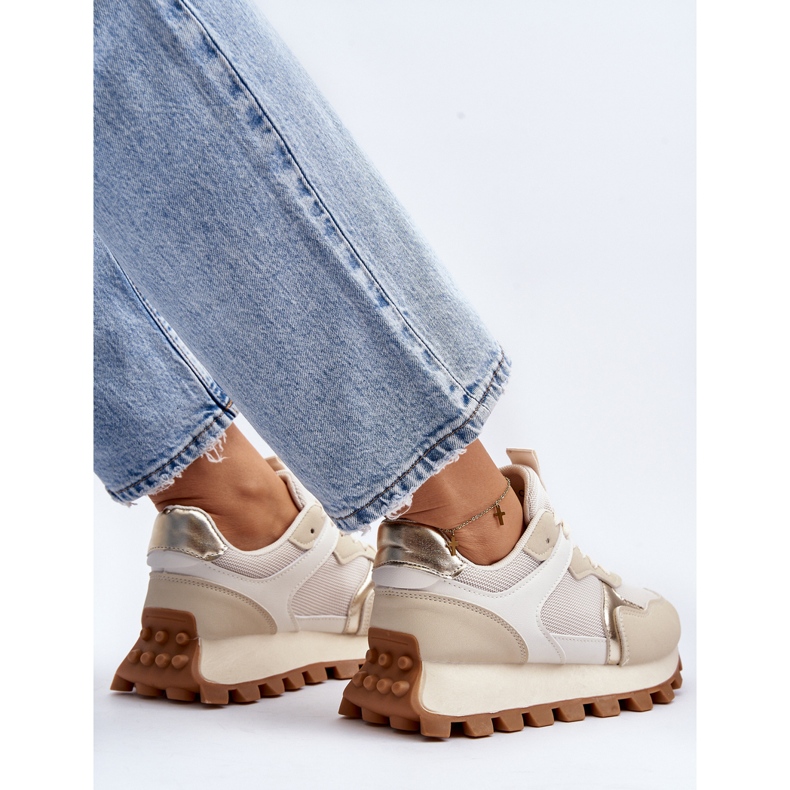 Baskets de chaussures de sport pour femmes Ralita beiges 1