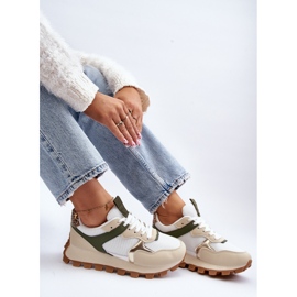 Baskets Femme Chaussures De Sport Beige-Vert Ralita 1 Baskets Femme Chaussures De Sport Beige-Vert Ralita 1