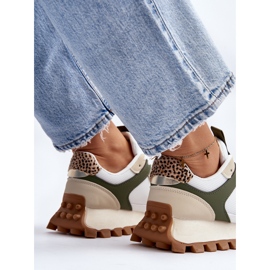 Baskets Femme Chaussures De Sport Beige-Vert Ralita 2 Baskets Femme Chaussures De Sport Beige-Vert Ralita 2