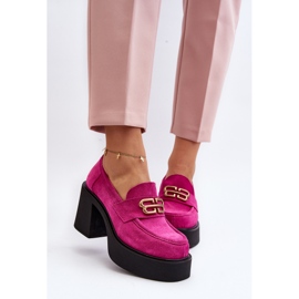 Zazoo 20170 Chaussures en Daim pour Femme à Talon Haut, Fuchsia rose 7