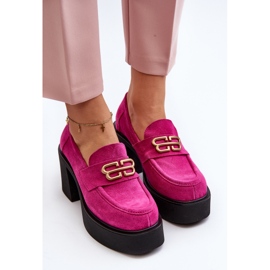 Zazoo 20170 Chaussures en Daim pour Femme à Talon Haut, Fuchsia rose 10
