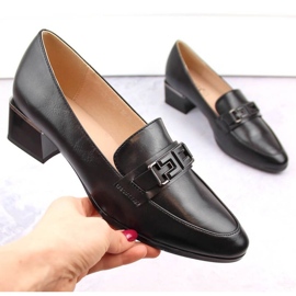 Vinceza W JAN270A chaussures à talons bas, noir le noir 1