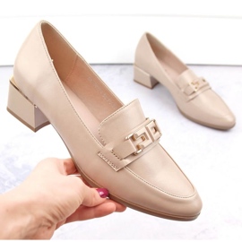 Vinceza W JAN270B chaussures à talons bas, beige 1