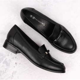 Potocki W WOL204A chaussures à talons bas, noir le noir 4
