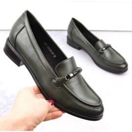Potocki W WOL204C chaussures à talons bas, vert 1