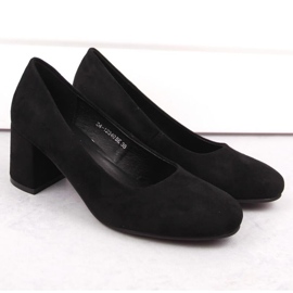 Escarpins Potocki W WOL207A en daim, noir le noir 5