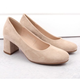Escarpins Potocki W WOL207B en daim, beige 2