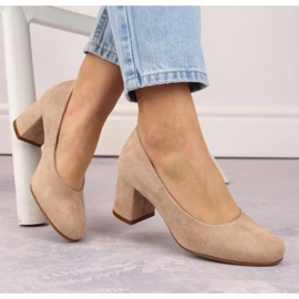 Escarpins Potocki W WOL207B en daim, beige 5