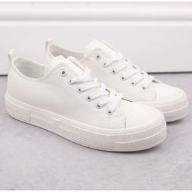 Baskets à plateforme Big Star W INT1963A, blanc blanche 2