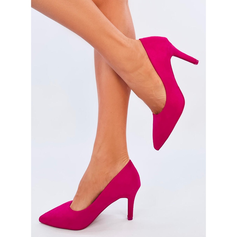 Escarpins femme classiques Eurielle Fuchsia rose 2