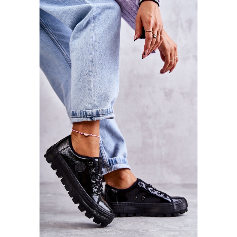 Baskets Laquées à la Mode Big Star KK274044 Noir le noir 1 Baskets Laquées à la Mode Big Star KK274044 Noir le noir 1