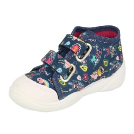 Chaussons enfants Befado avec Velcro 212P080 bleu 2 Chaussons enfants Befado avec Velcro 212P080 bleu 2