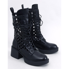 Bottines ajourées Vines Nero le noir 5
