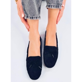Wards Mocassins en daim noir le noir 3