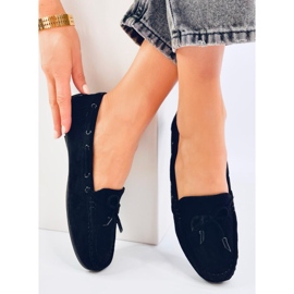 Wards Mocassins en daim noir le noir 4