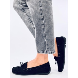 Wards Mocassins en daim noir le noir 2