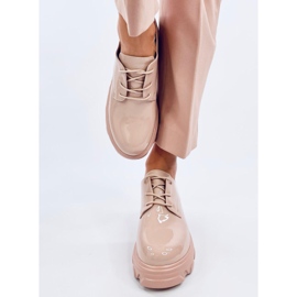 Mocassins Pragma Nude à semelles hautes beige 1