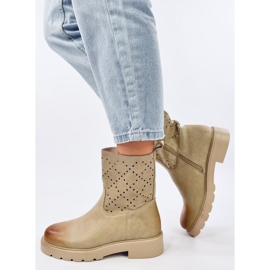 Bottines ajourées Issey Green vert 2