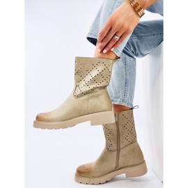 Bottines ajourées Issey Green vert 4