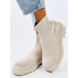 Chaussettes hautes cheville Silva Beige 2