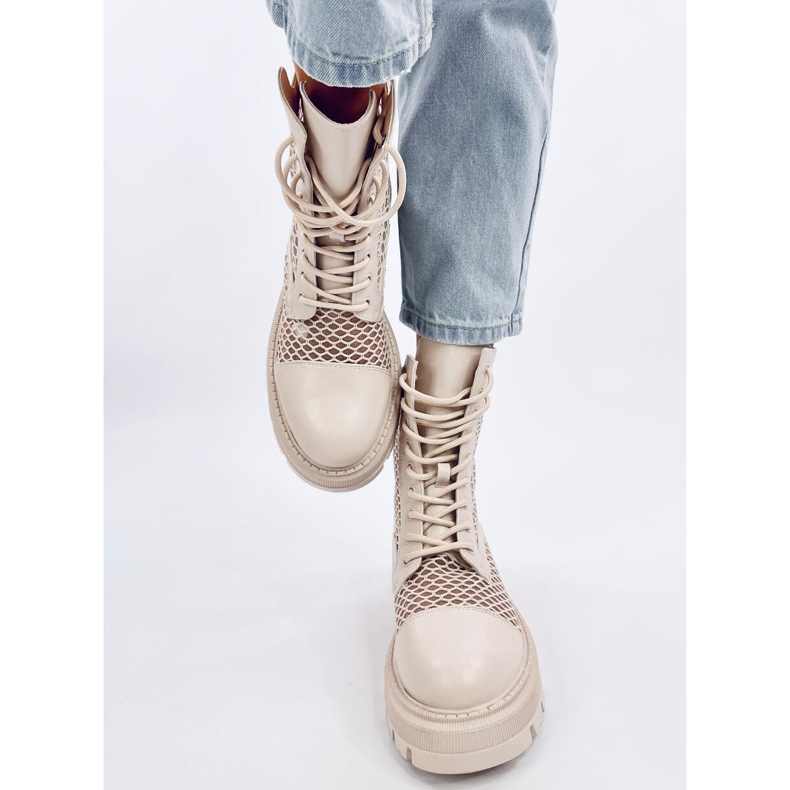 Bottines ajourées Ralston Panna beige 1