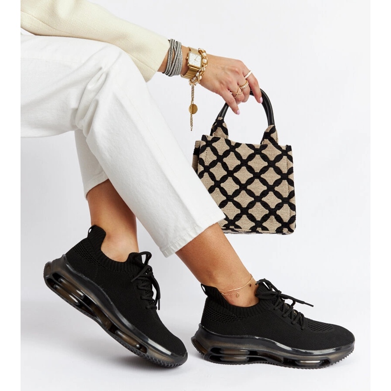 Baskets plateforme noires Goe JJ2N4080 le noir 1