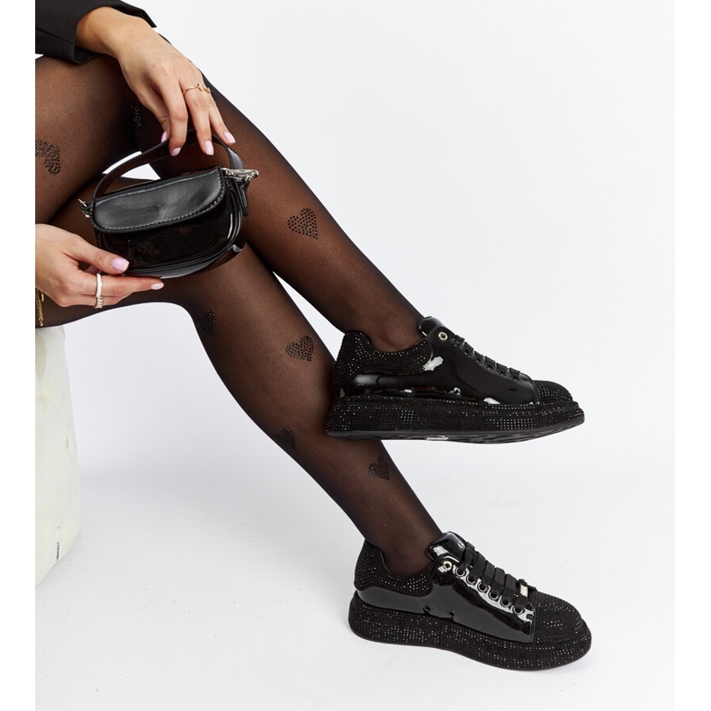 Baskets Goe NN2N4010 noires avec strass 1