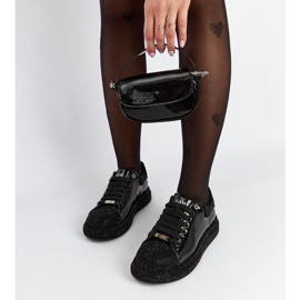 Baskets Goe NN2N4010 noires avec strass le noir 2